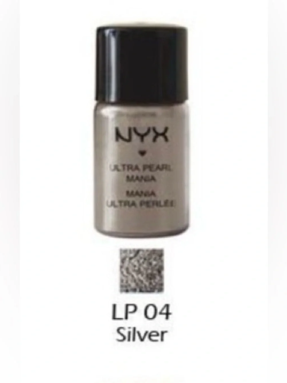 NWT NYX Ultra Pearl Mania Loose Powder Eye Shadow - Silver Pearl LP04